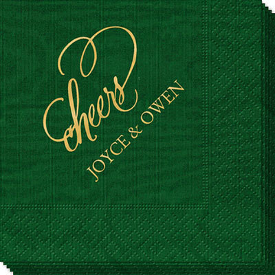 Refined Cheers Moire Napkins